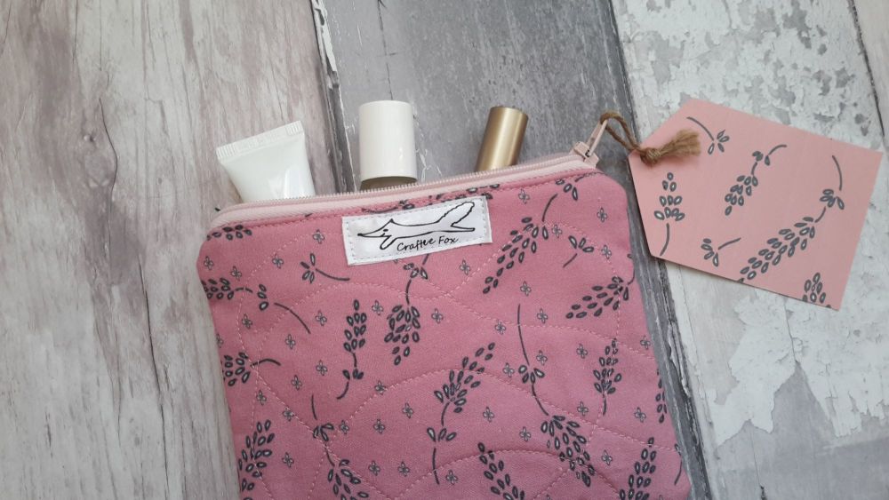 Blush pink lavender purse