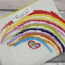 Rainbow zip purse
