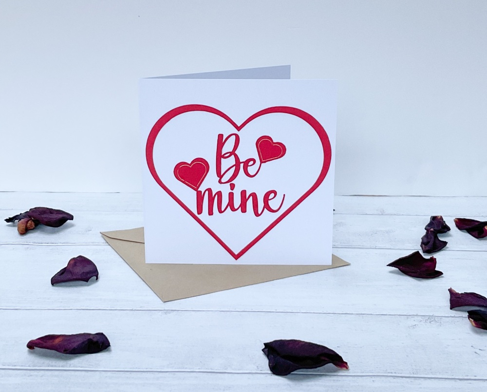 Be Mine Valentines card