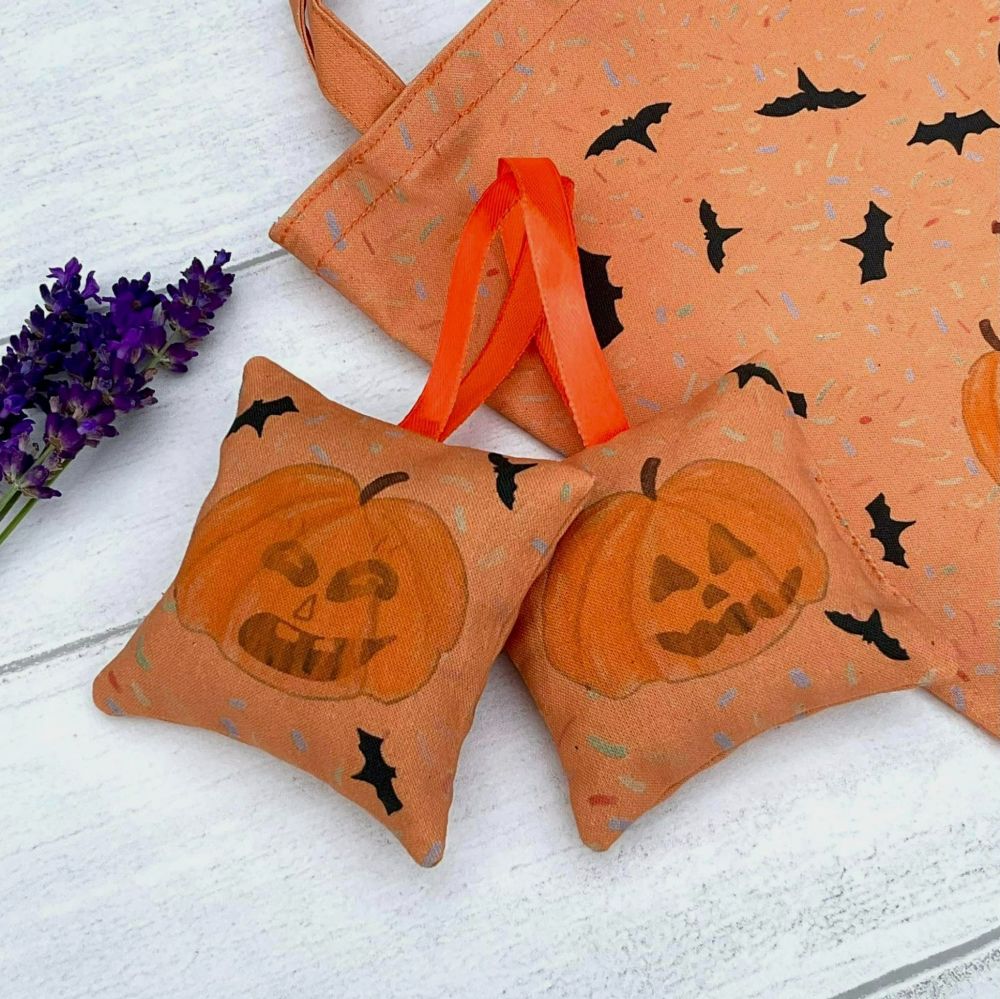 Halloween pumpkin lavender bags - free delivery
