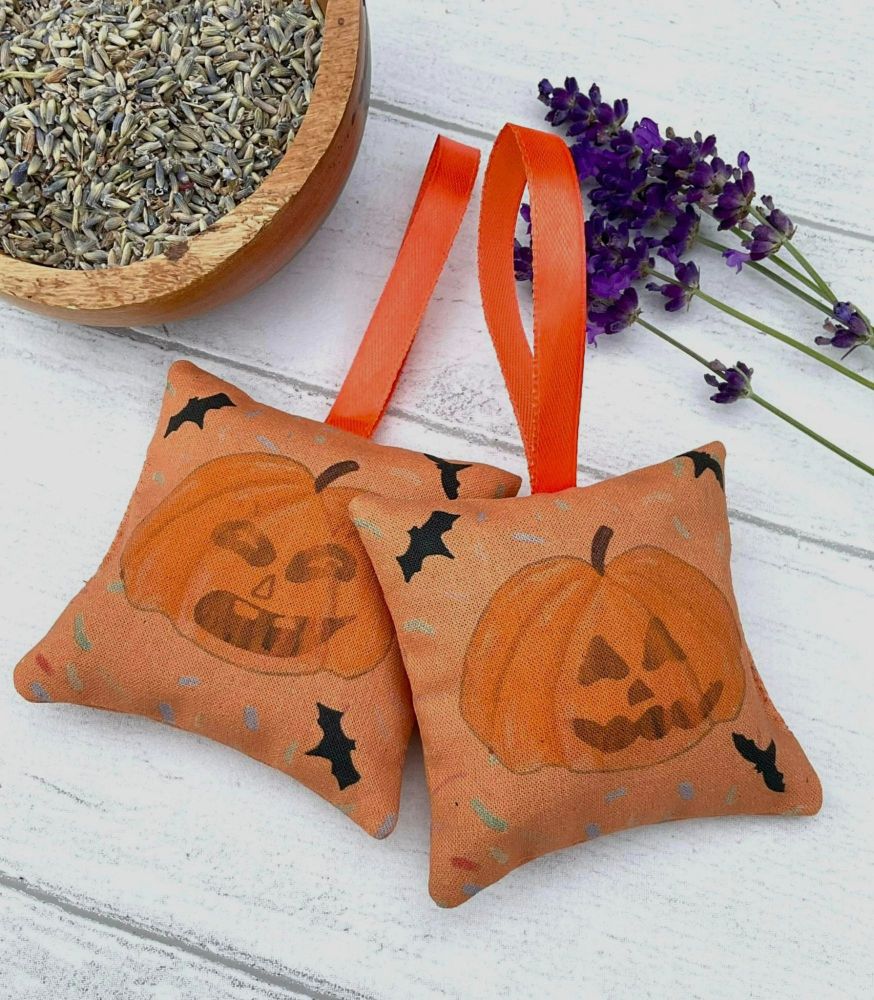 Halloween pumpkin lavender bags - free delivery
