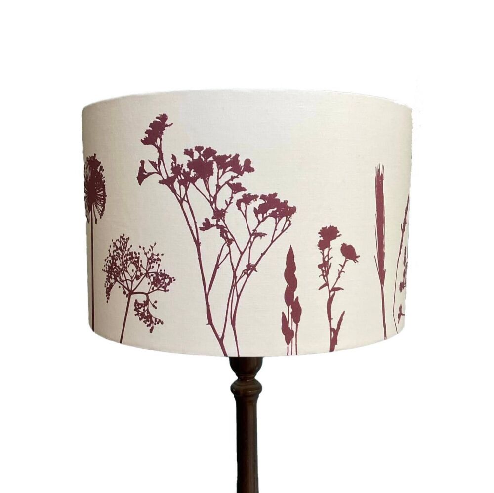 Meadow flower print lampshade