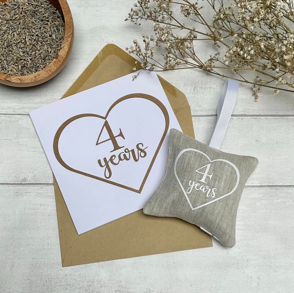 Wedding anniversary lavender bag