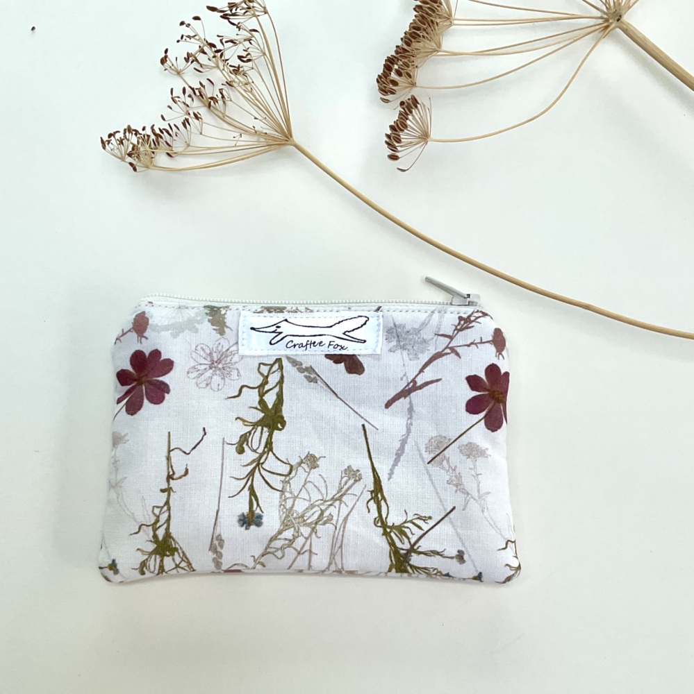 Wildflower coin purse