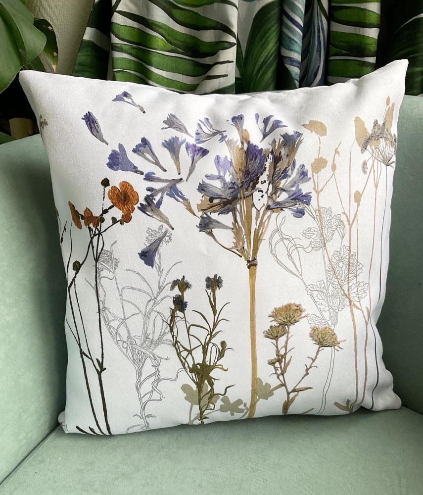 Agapanthus floral cushion