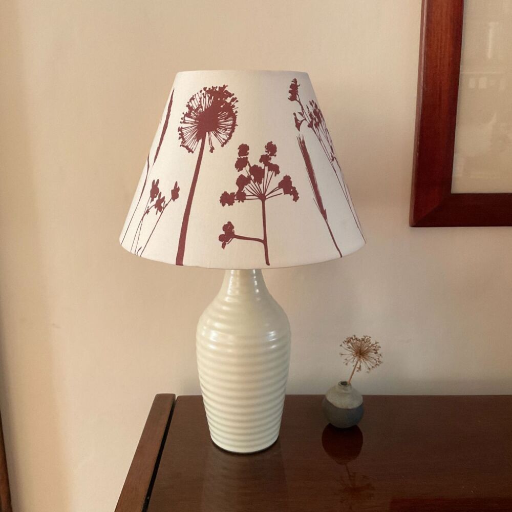 Meadow flower print 25cm conical lampshade
