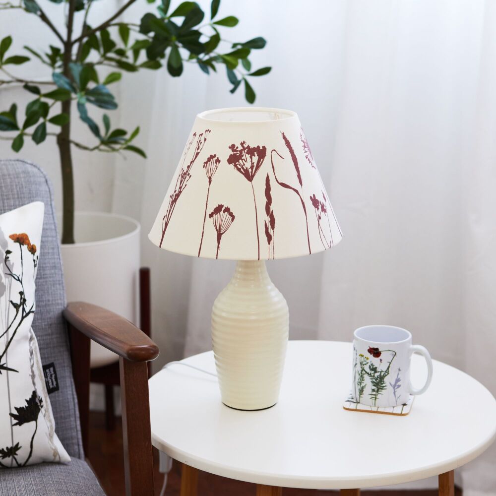 Meadow flower print 25cm conical lampshade