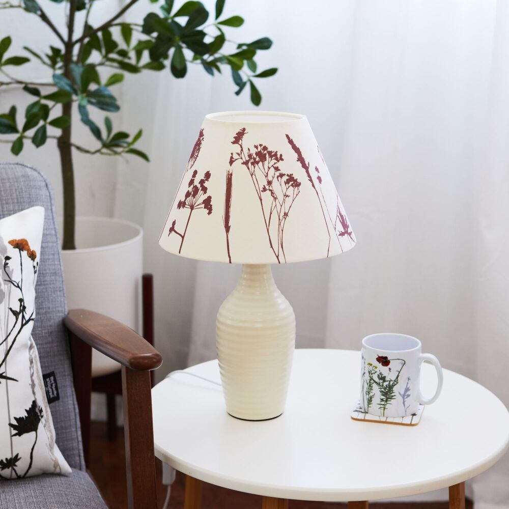 Meadow flower print 25cm conical lampshade