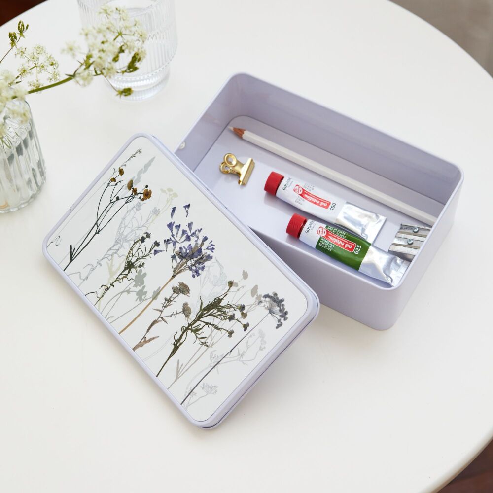 Agapanthus storage tin