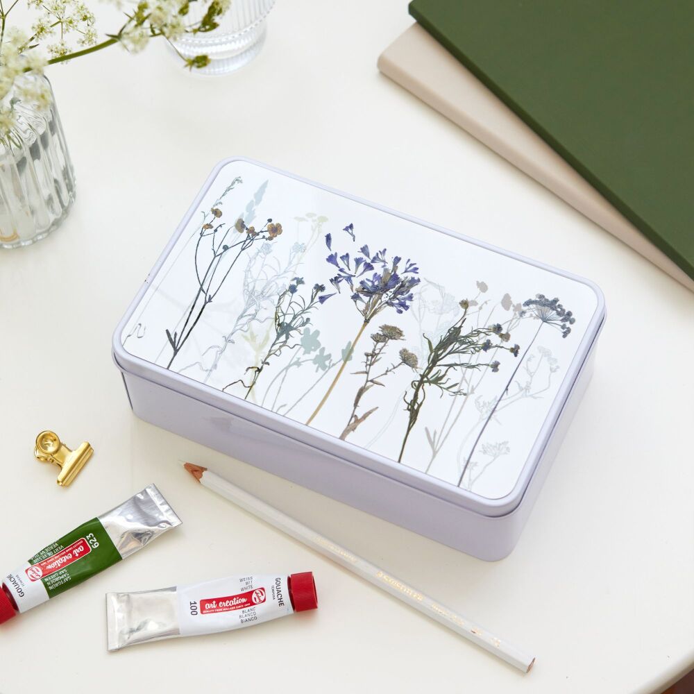 Agapanthus storage tin