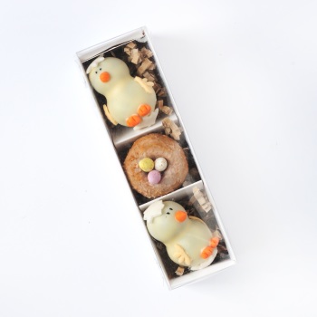 Chick & the nest cake pops