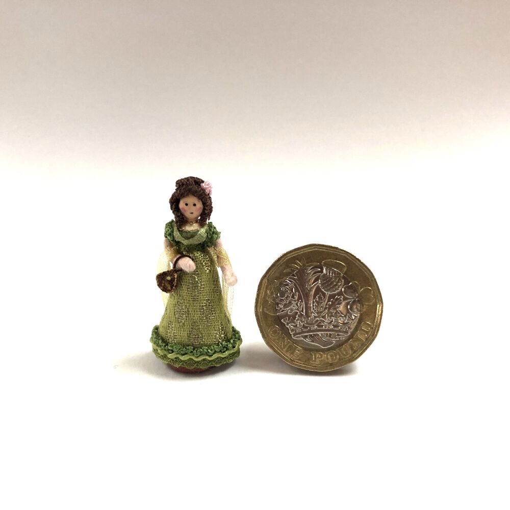 Regency Lady 6 Green Yellow Stole
