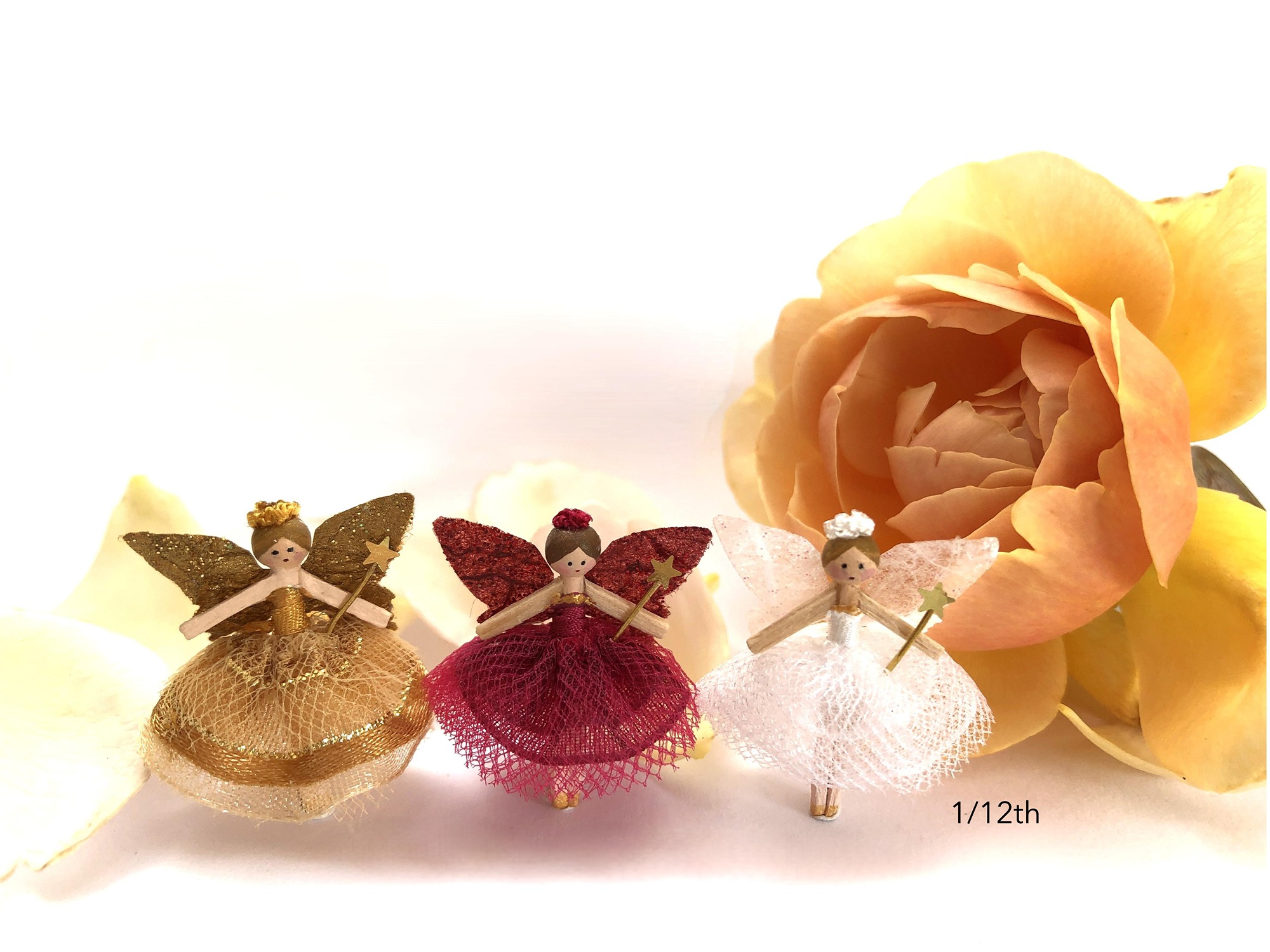 1/12th scale Wooden Fairy Dolls