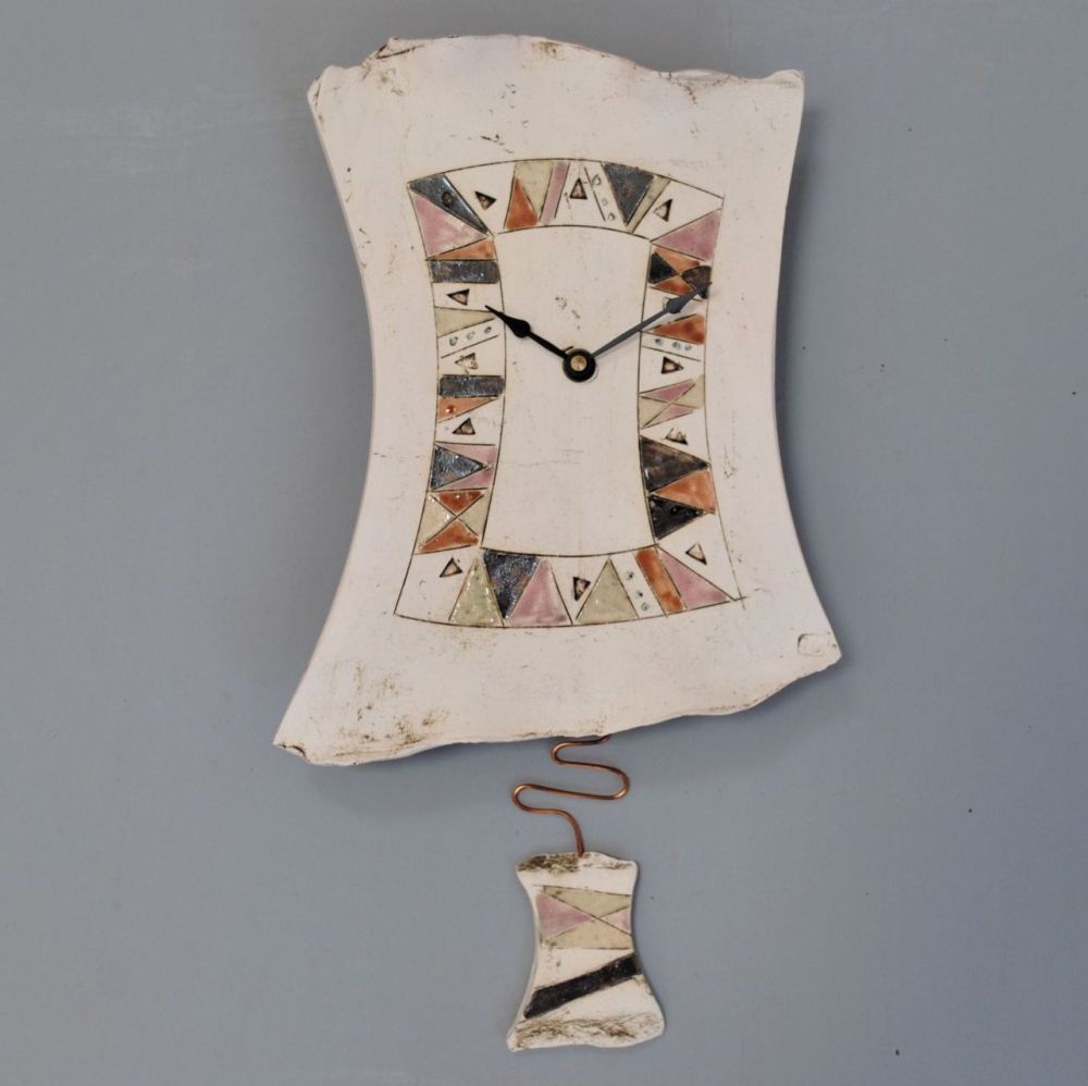 clock, clocks, free standing clocks, mantel clocks, handmade ceramic