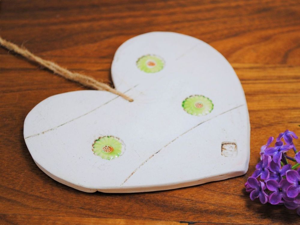Ceramic hanging heart