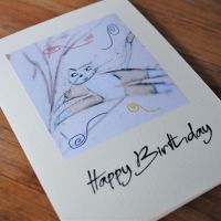 Birthday card - Cat