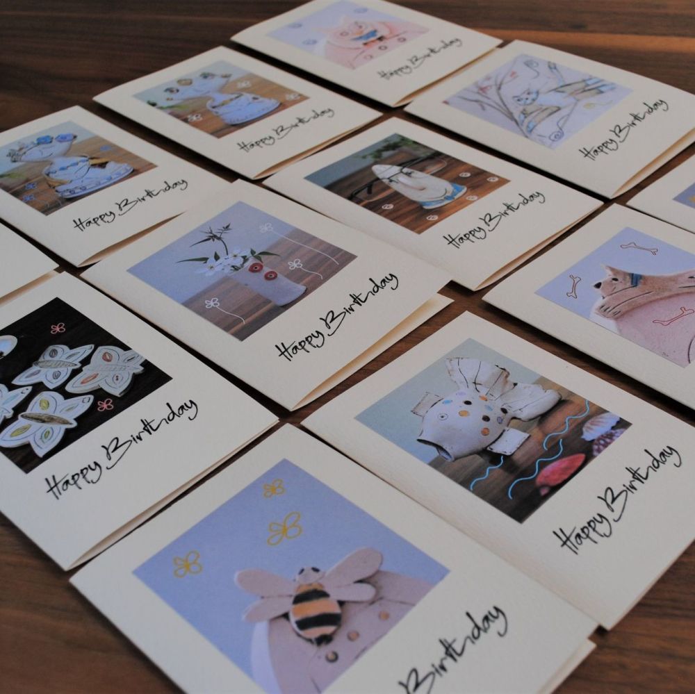 Birthday cards - Pack of 4 or 6 
