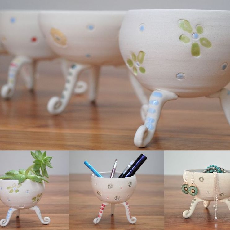 . . . . . . . . Ceramic bowl with feet . . . . . . . . . . SALE . . . SALE . . . SALE . . . from £28 . . .