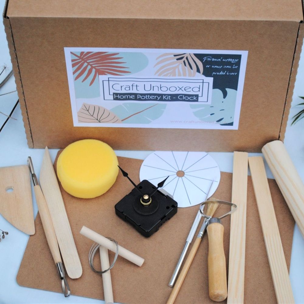 Craft Unboxed Home Pottery Craft Kit Clay Kit