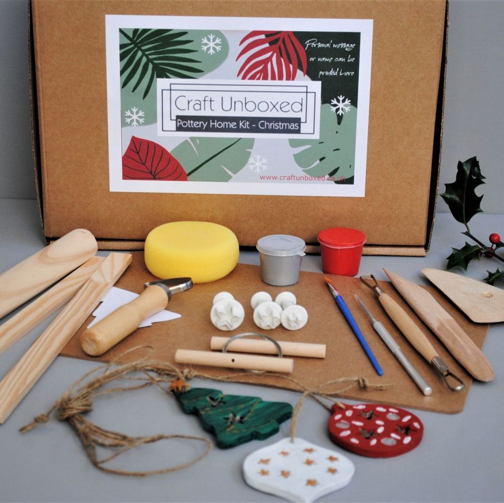 Home pottery kit - Christmas Decs