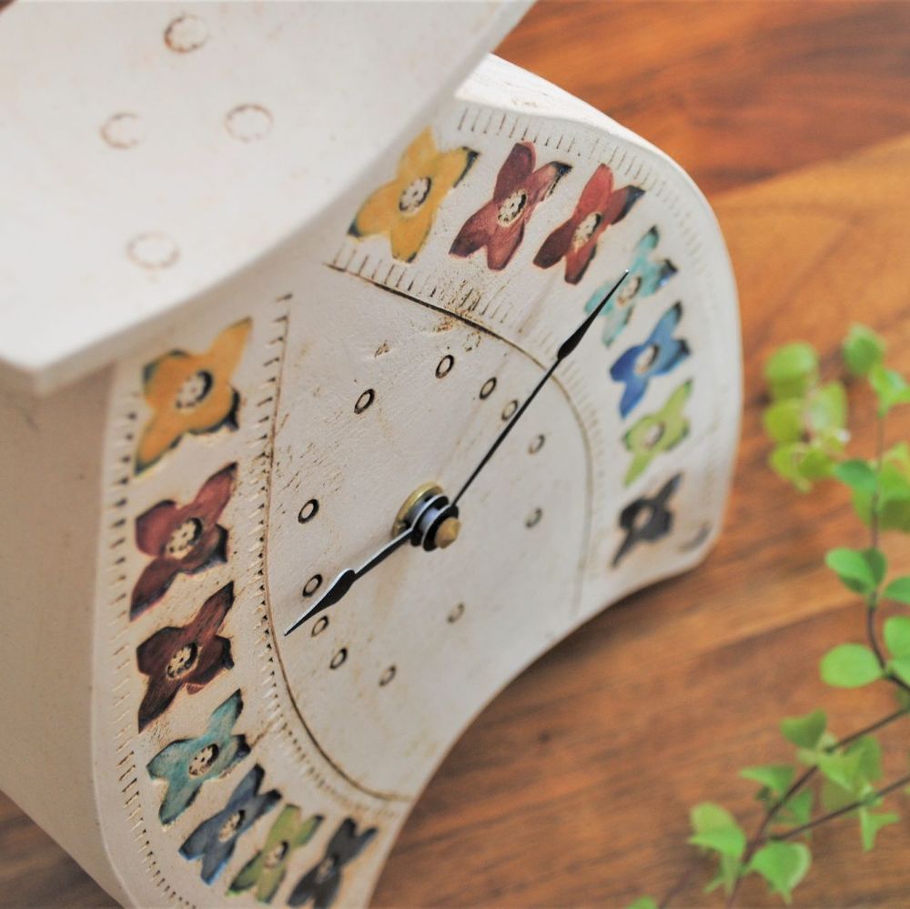 Ceramic clock mantel - Large