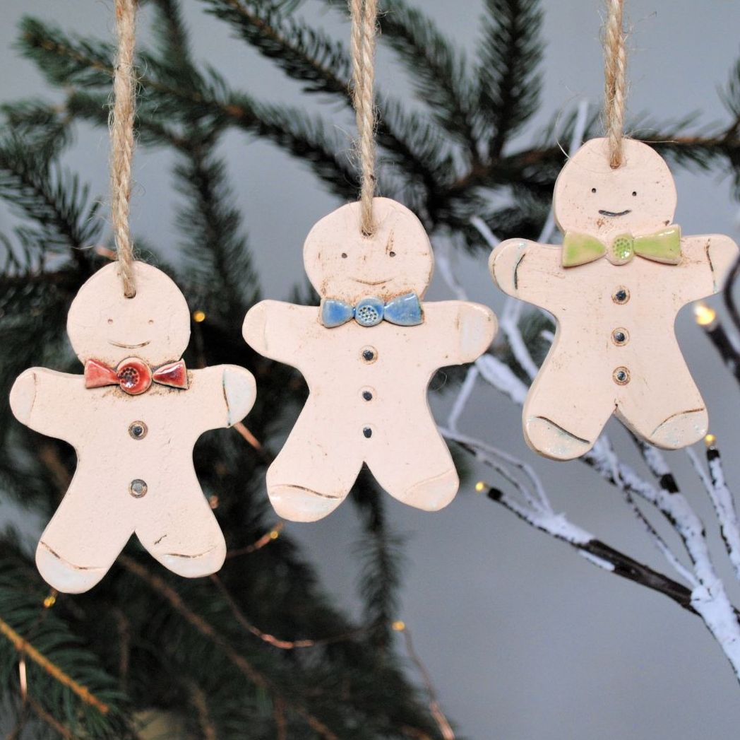 Christmas tree decoration  "Gingerbread Man" set of 3 . . .  SALE . . . from £17.90 . .