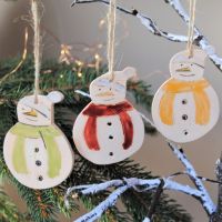 Christmas tree decoration  "Snowman" set of 3 . . .  SALE . . . from £17.90 . . .