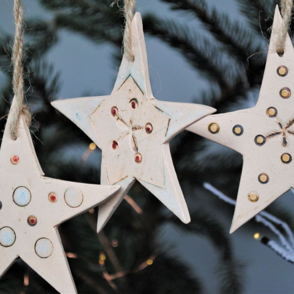 Christmas tree decoration  "Star" set of 3 . . . SALE . . .  SALE . . . from £17.90 . . . 