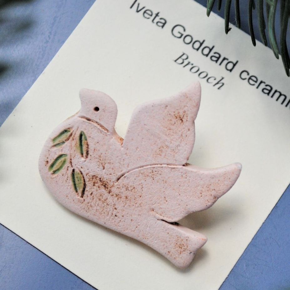 Christmas brooch  "Peace Dove" . . .  . . SALE . . . SALE . . . from £12.90 . . .  