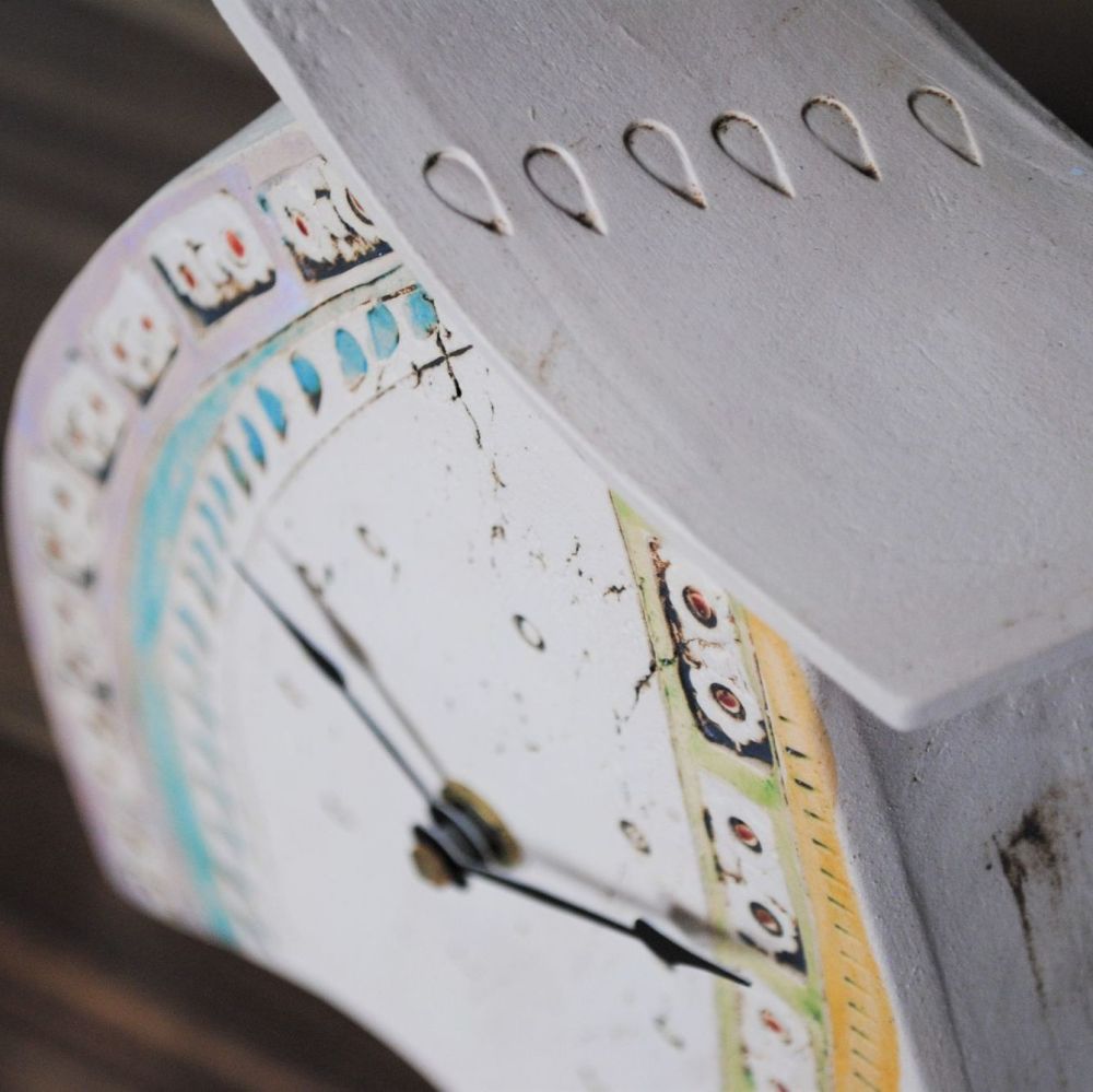 Ceramic clock mantel - Large