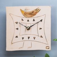 Ceramic wall clock square 