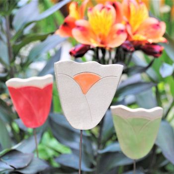 Garden pot stakes - Tulip set