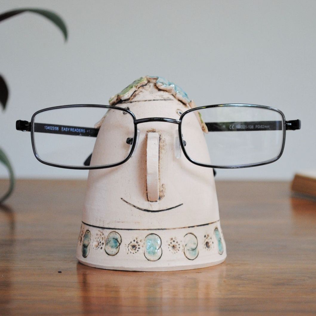 Glasses holder - Green & blue