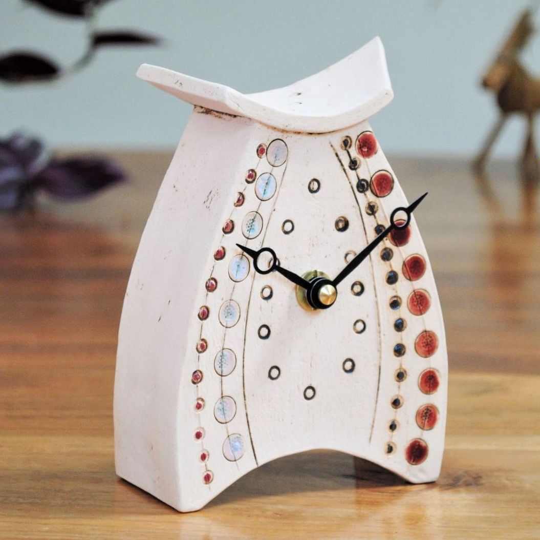 Ceramic clock mantel - Mini "Dots"