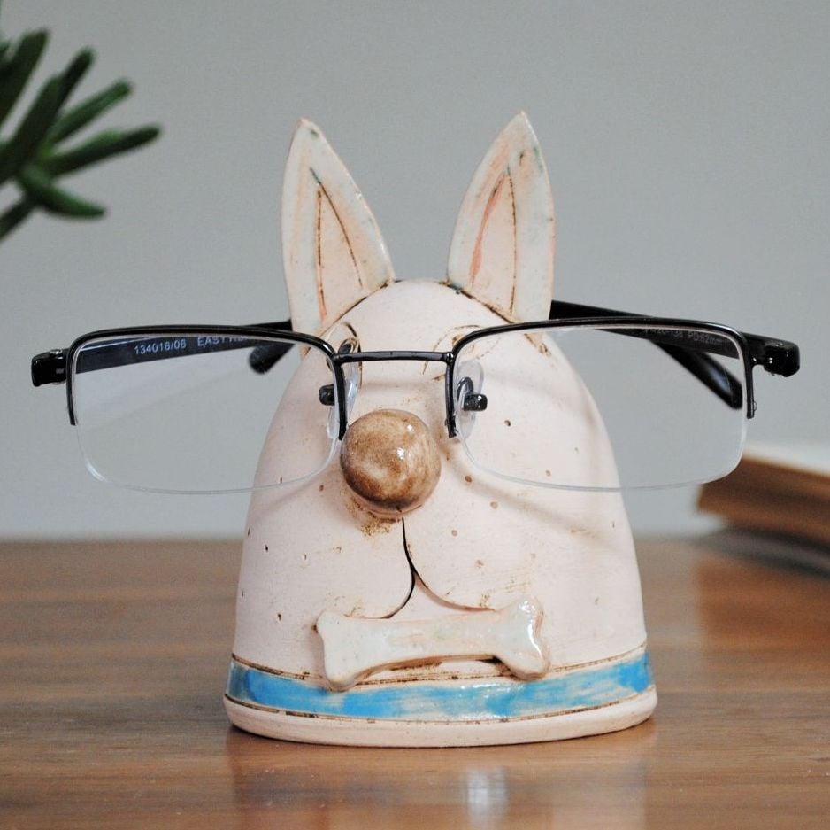 Glasses holder - Dog blue collar
