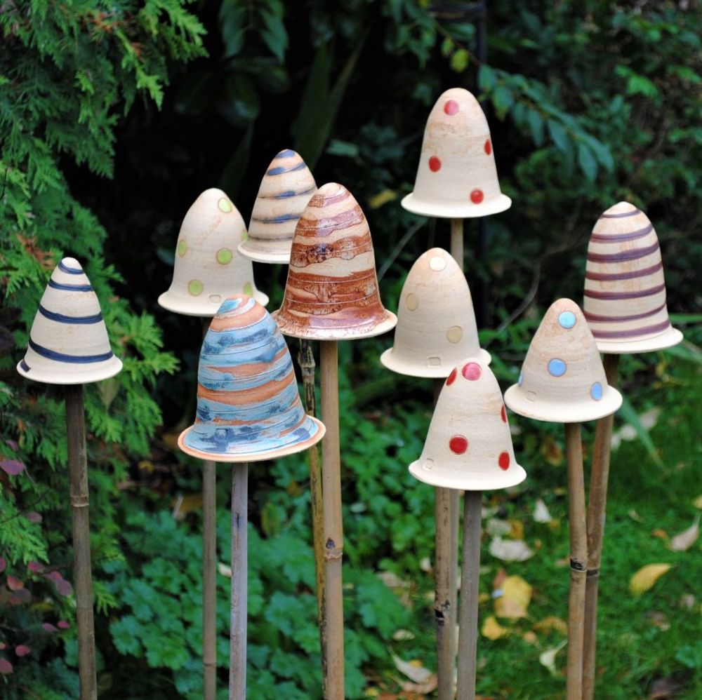 Toadstools cane toppers - Small