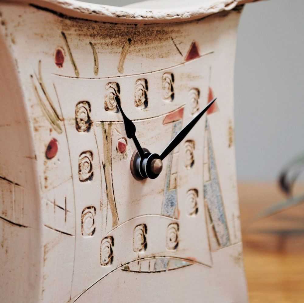 Ceramic mantel clock - Small "House"