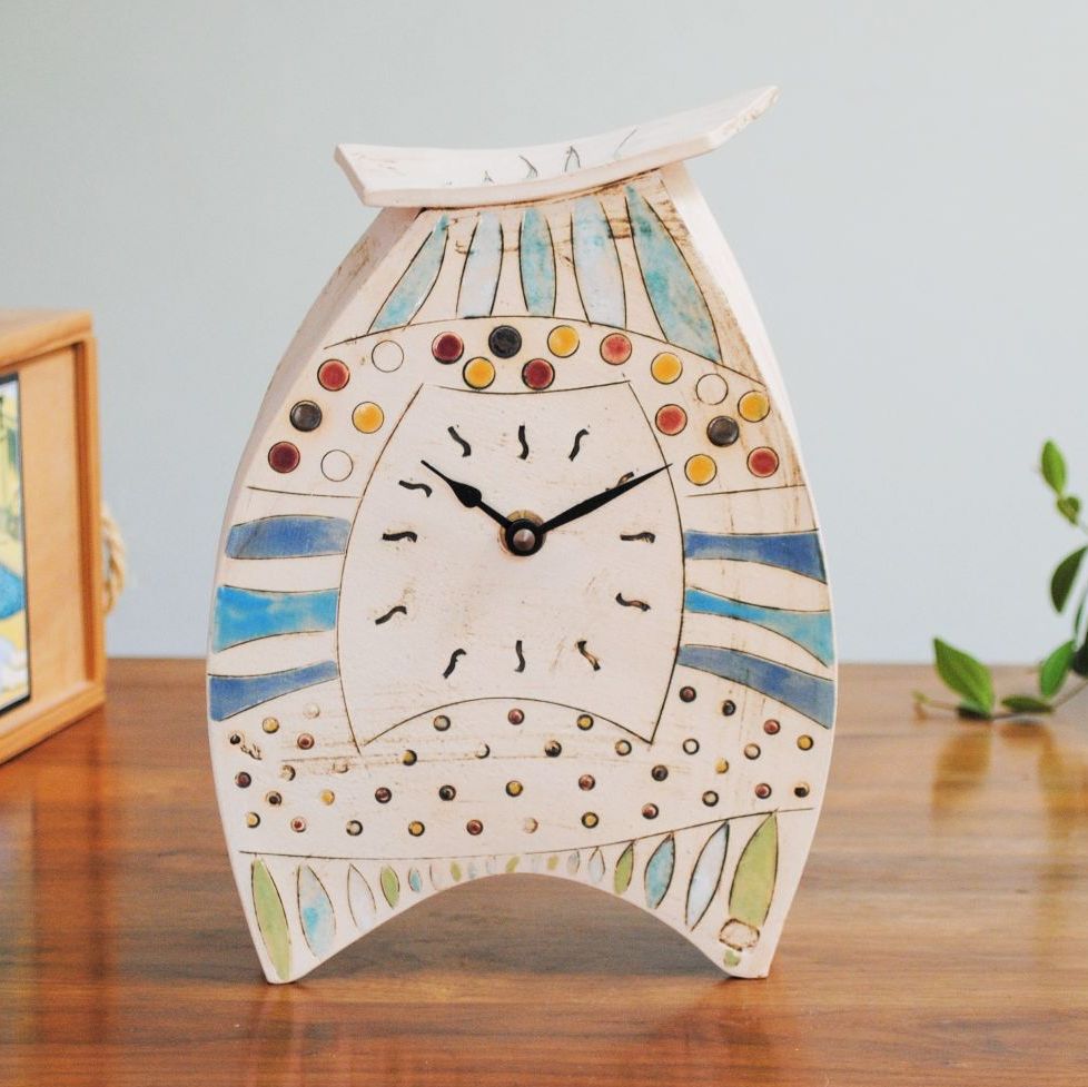 Ceramic clock mantel - Large