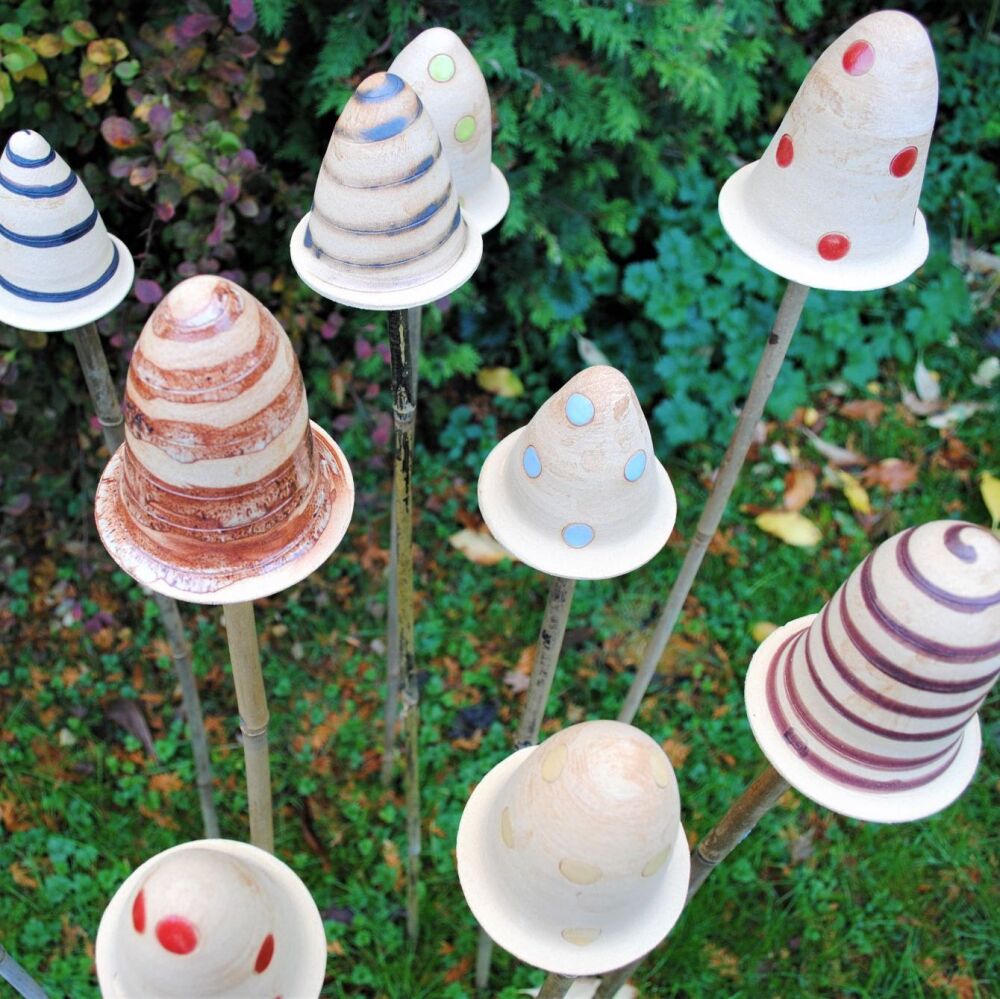 Toadstool cane toppers - Large