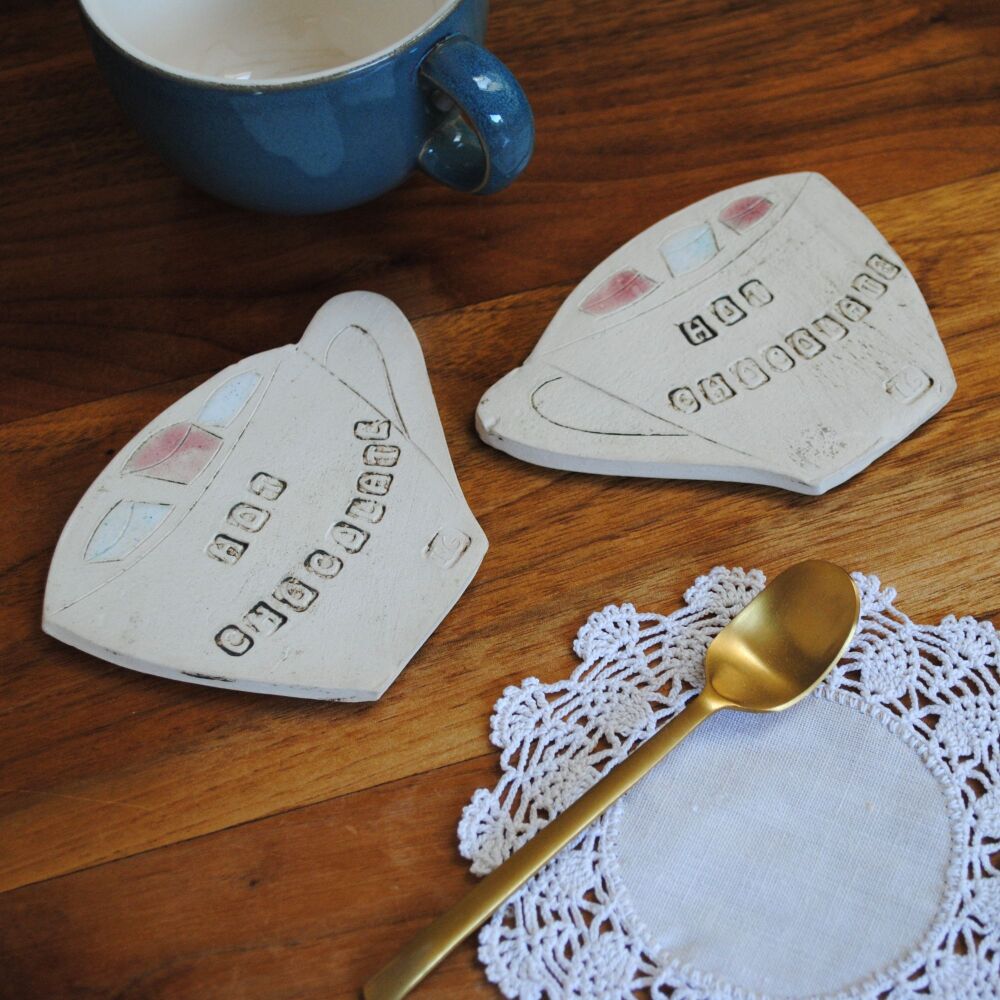 Coasters "Cups"  set of two