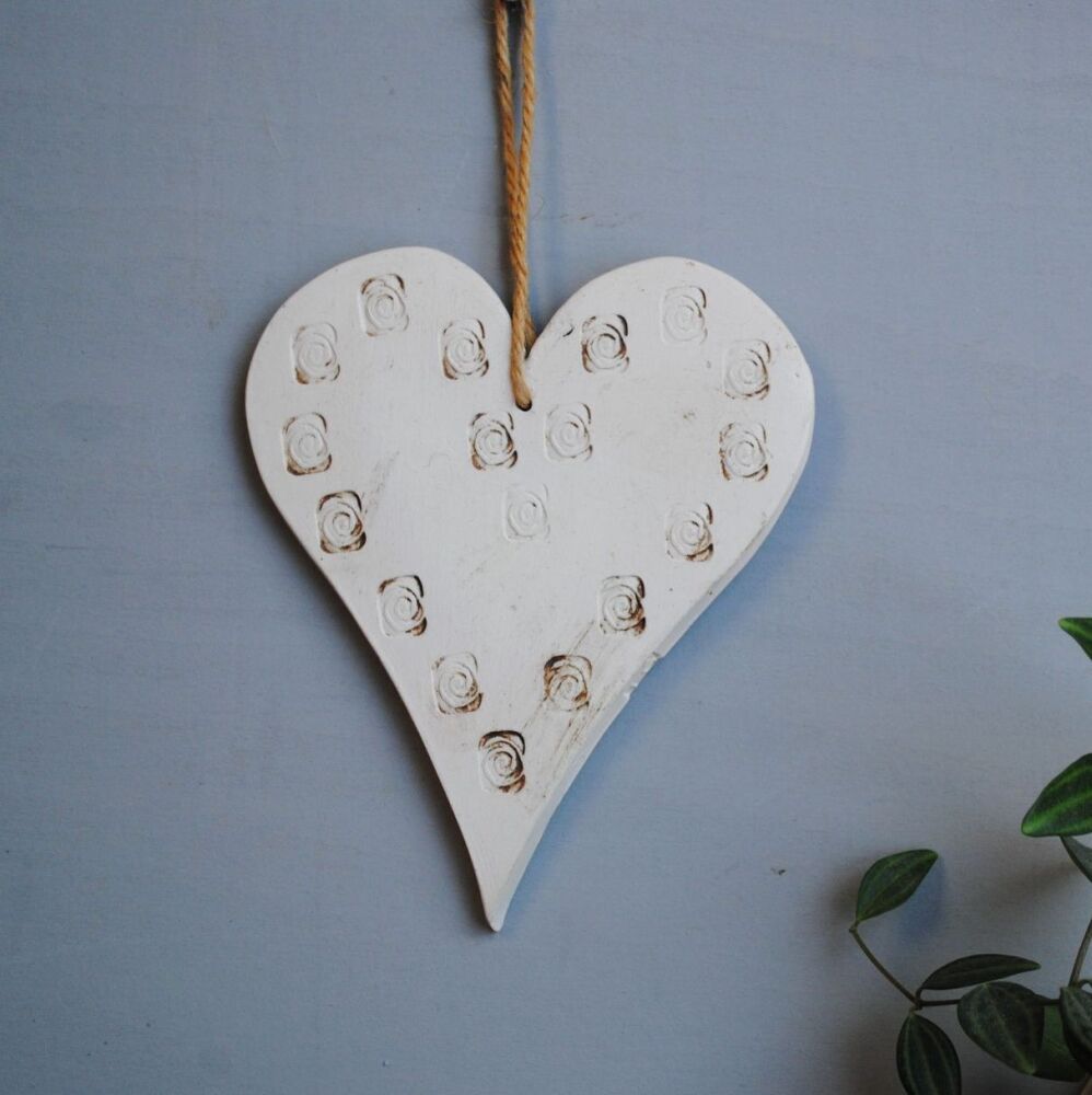 Ceramic hanging heart