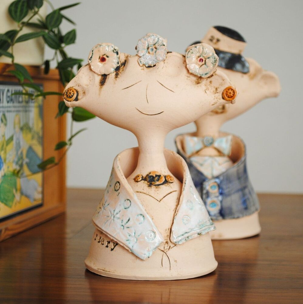 Mr & Mrs 27th Wedding Anniversary statues