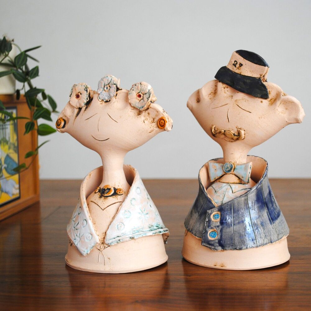 Mr & Mrs 27th Wedding Anniversary statues