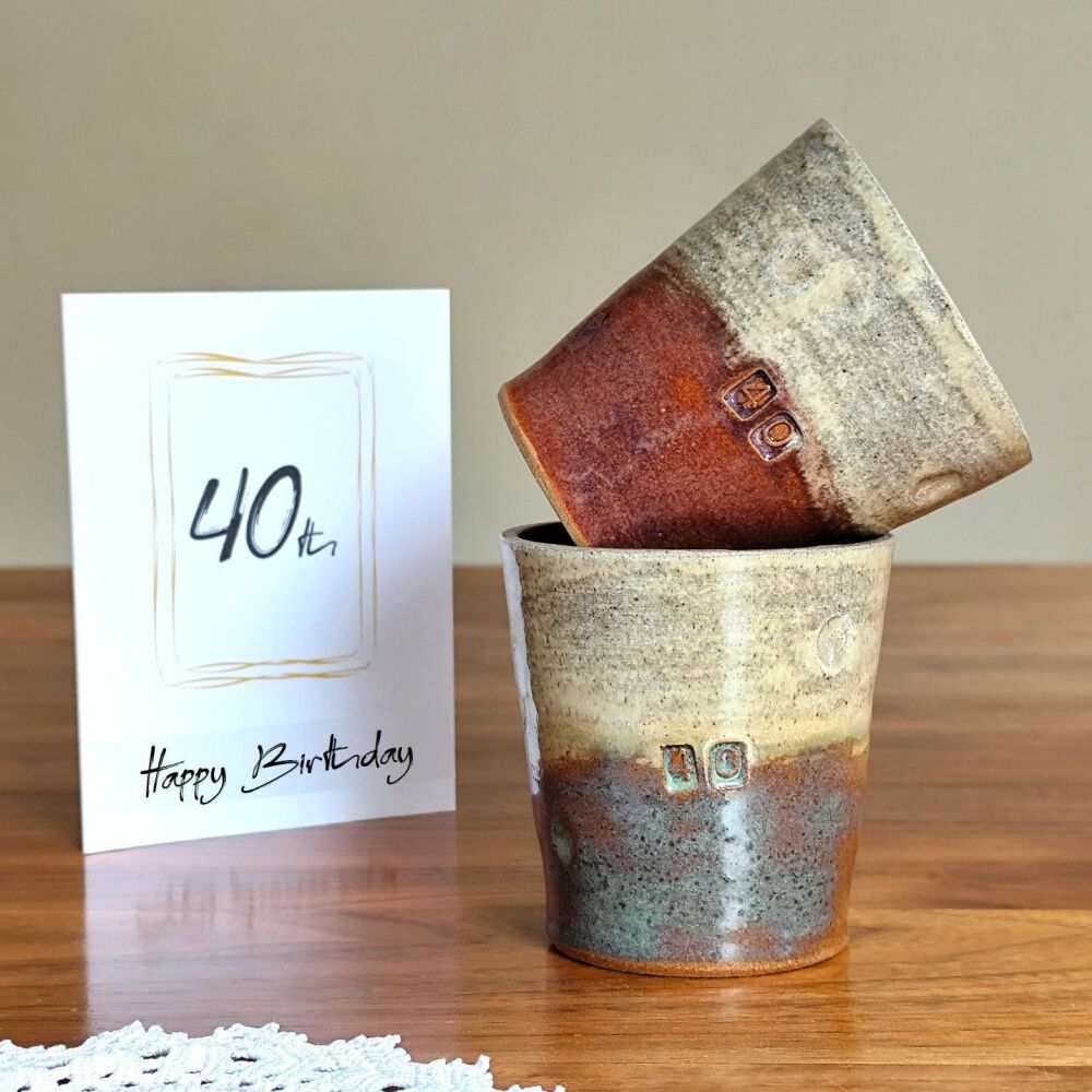 40th Anniversary  Birthday Mug Tumbler