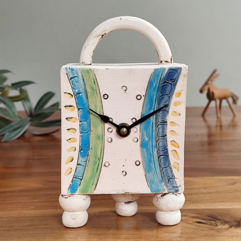 SALE. . . SALE . . . SALE . . .  from £96 . . . ceramic mantel carriage clock  "Contemporary"