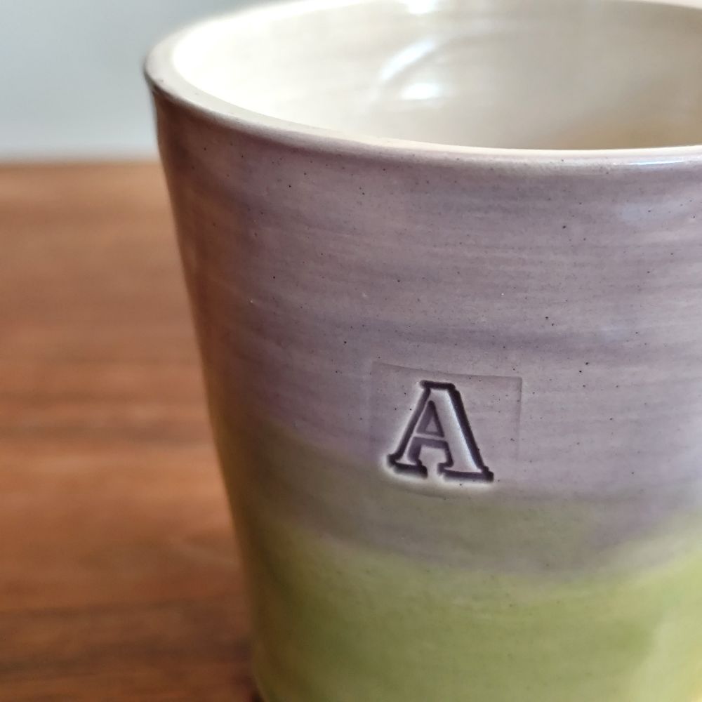 Tumblers, mugs with initials