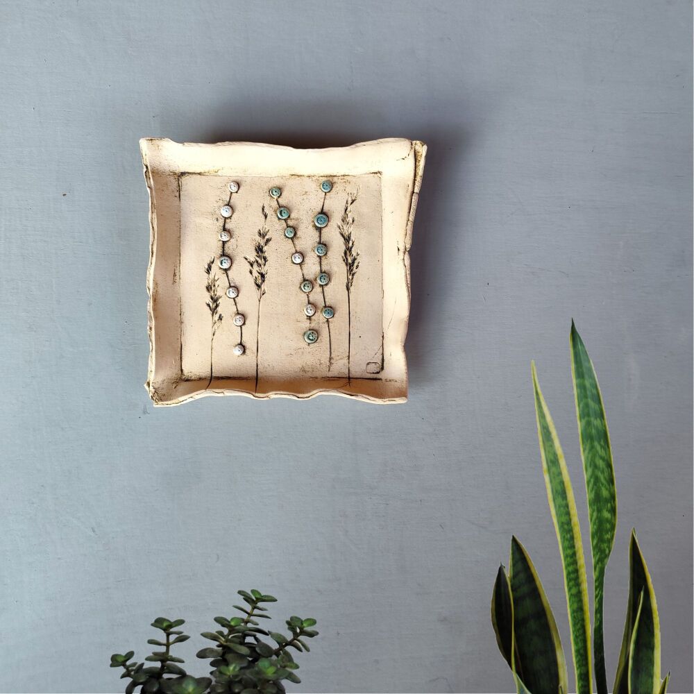 Wall plaque plate - Botanical . . . . SALE . . . . from &pound;45