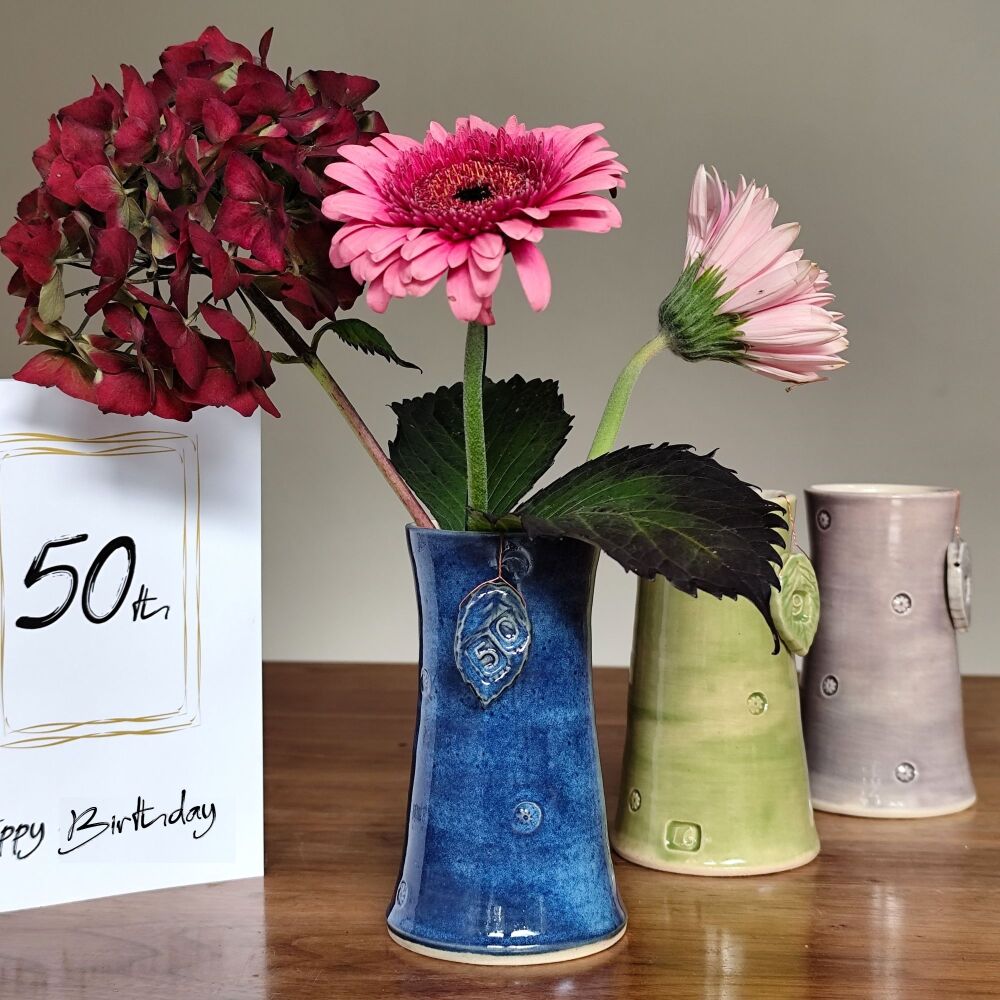 50th Birthday Or Anniversary Gift Vase