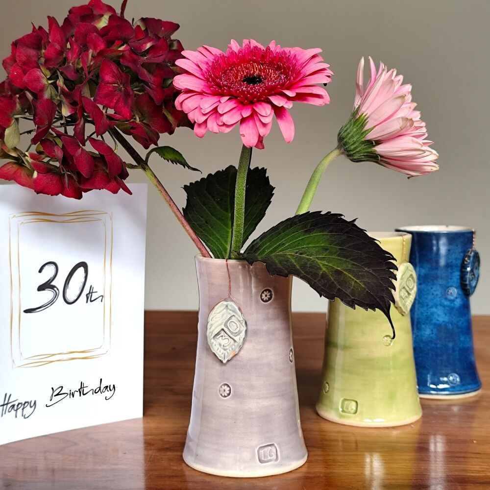 30th Birthday Or Anniversary Gift Vase