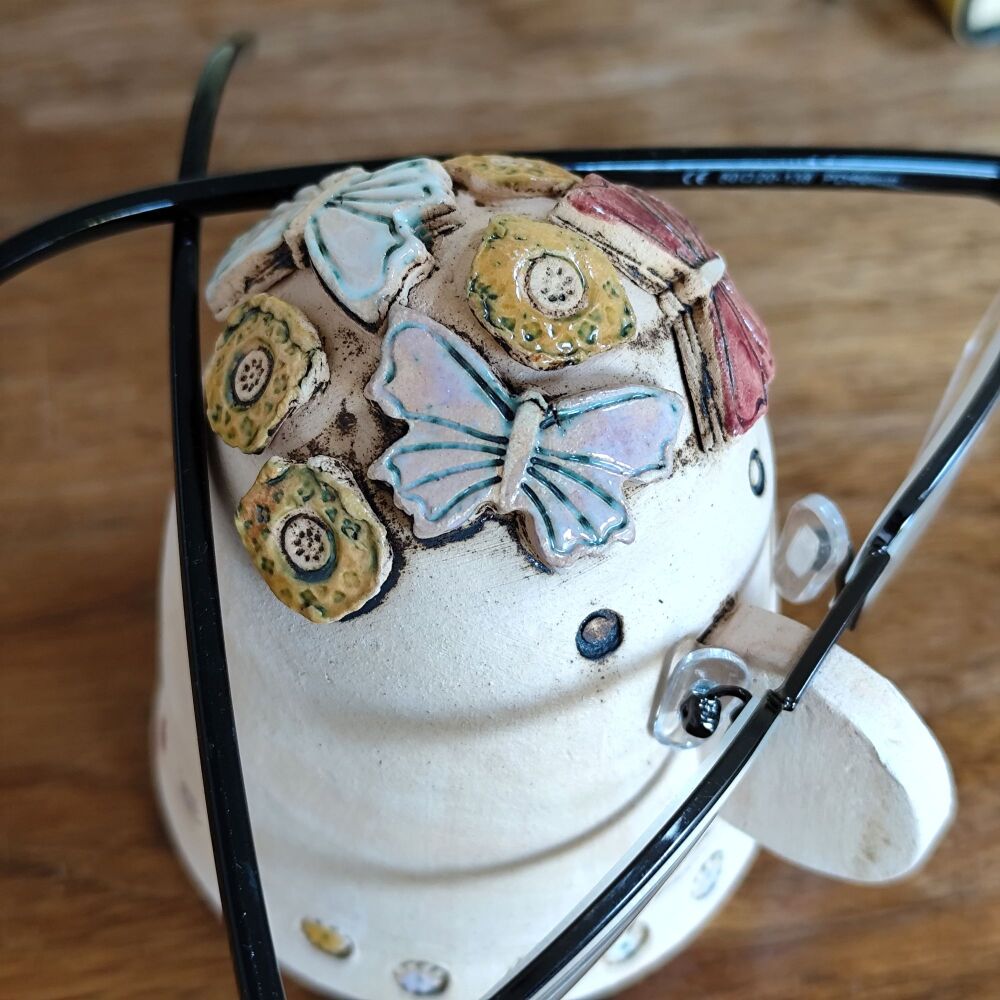 Glasses holder - Butterflies and flowers